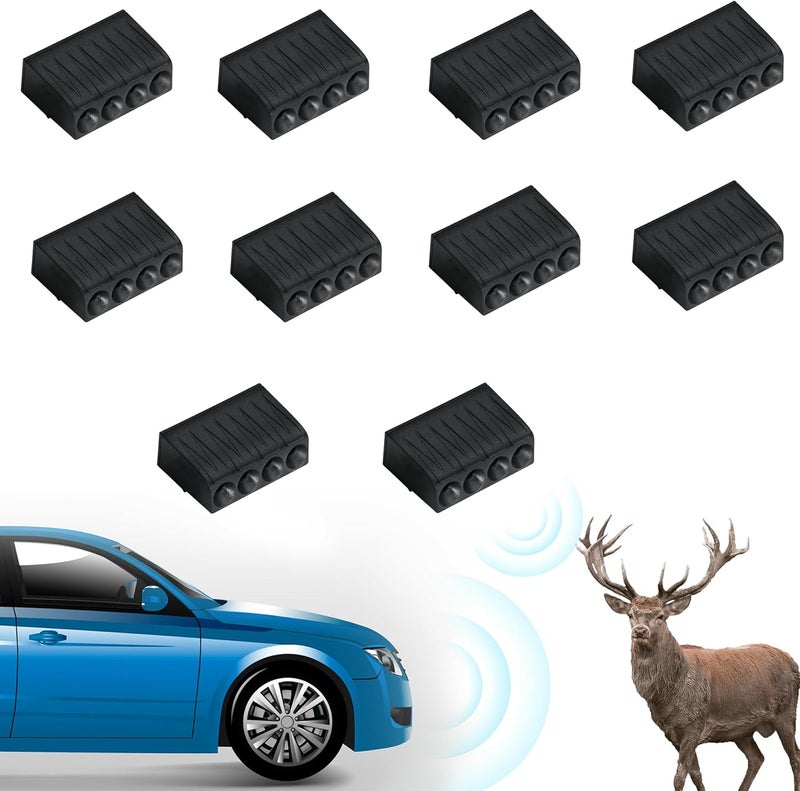 jomjeu Store Deer Whistles for Vehicles - 4-Horn Design, Waterproof & High-Frequency Sound, Universal Fit for Cars, Trucks, Motorcycles, RV (10 Packs) - Ideal for Drivers, Commuters, Outdoor Enthusiasts - Image 1